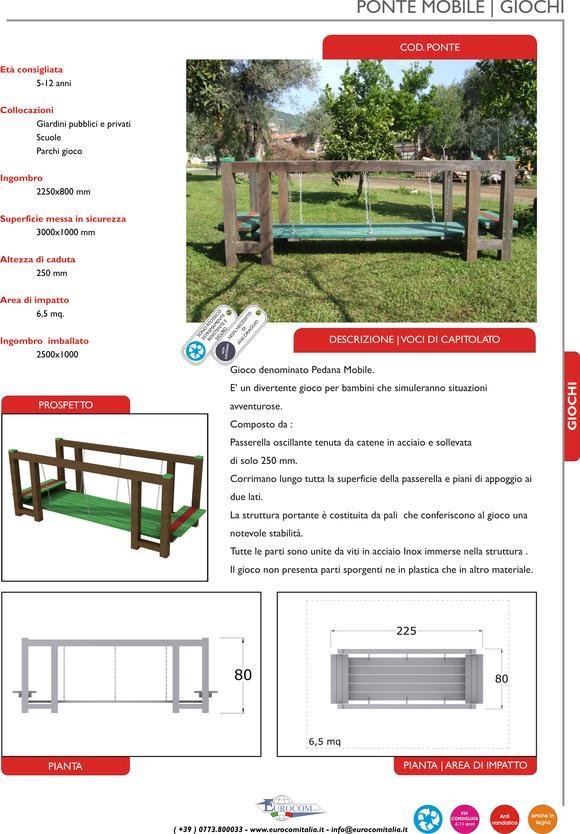 PONTE MOBILE IN STRONGPLAST - PLASTICA ETEROGENEA